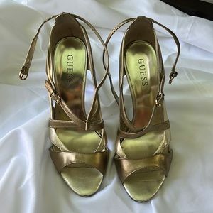 Cute gold Guess Heels